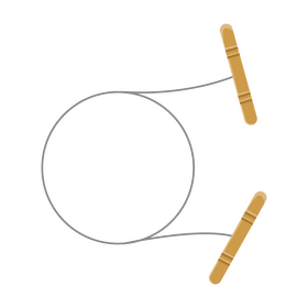 Wire pottery clay cutter clipart