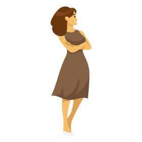 Woman model clipart
