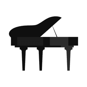 Classic piano clipart