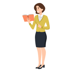 Woman teaching clipart