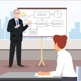Business consultant vector
