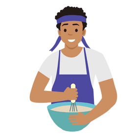 Man cooking clipart