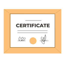 Certificate clipart