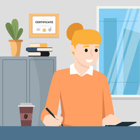 Financial planner vector