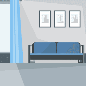 Hospital hall vector