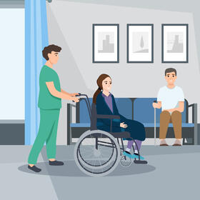 Hospital nurse vector