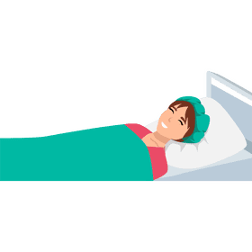 Hospital patient clipart