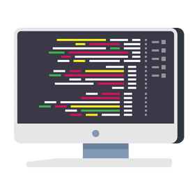 Coding computer programming clipart