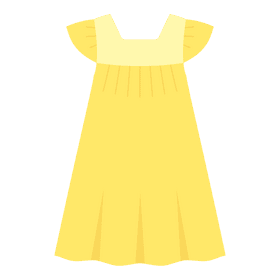Yellow dress clipart