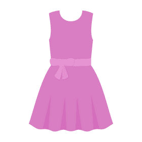Purple dress clipart