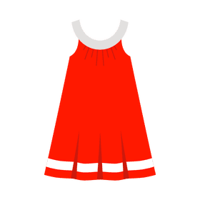 Dress red clipart
