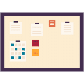 Schedule board clipart