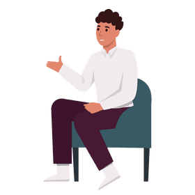 Man talking clipart