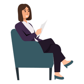 Psychologist woman clipart