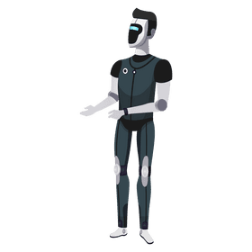 Robot talking clipart