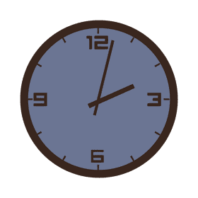 Clock night clipart