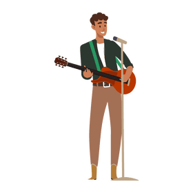 Man musician clipart