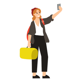 Woman selfie clipart