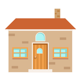 Countryside house clipart