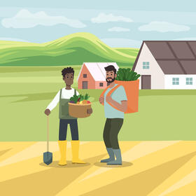 Farmers vector