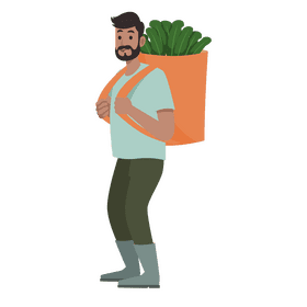 Man farmer clipart