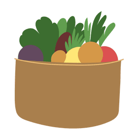 Fruit basket clipart