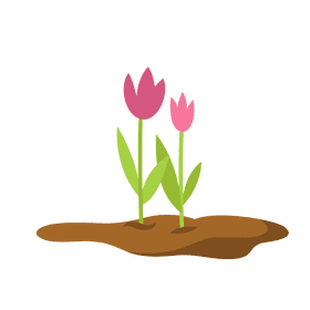 Planting flower clipart