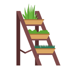 Plant stairs clipart