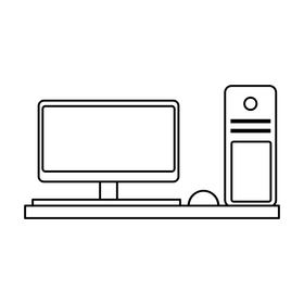 Computer drawing black and white clipart free download