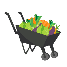 Vegetables cart clipart
