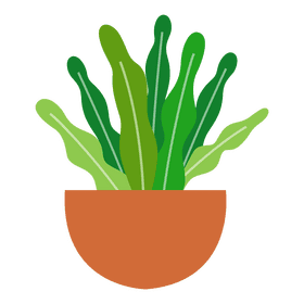 Plant inside pot clipart