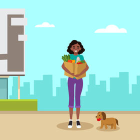 Vegetables groceries vector