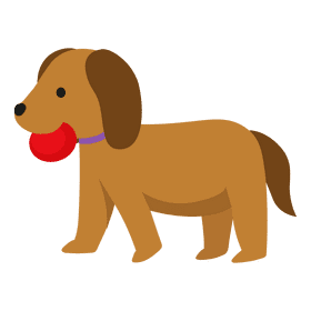 Cute little dog clipart