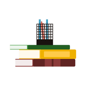 Book stack clipart