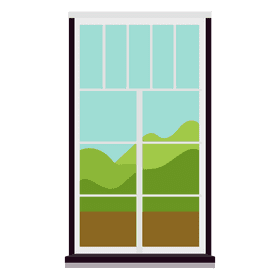Window scenery clipart