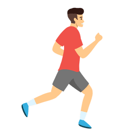 Man running clipart
