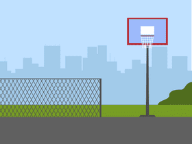 Basketball court vector