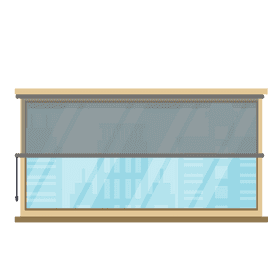 Window city view clipart