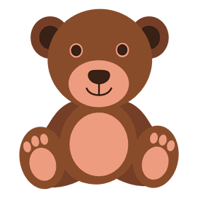 Cute teddy clipart