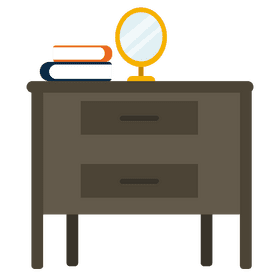 Side desk table clipart