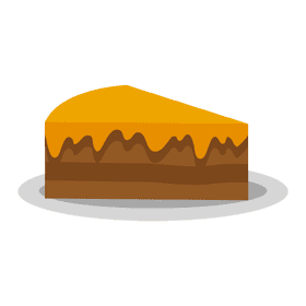 Delicious cake piece clipart