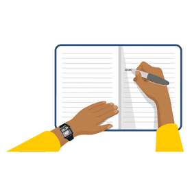 Hand writing clipart