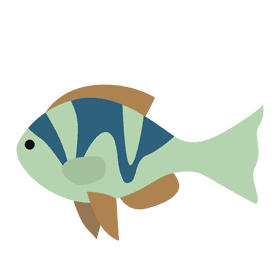 Fish swimming clipart
