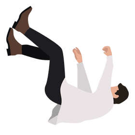 Man falling clipart