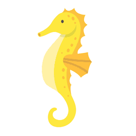 Sea horse clipart
