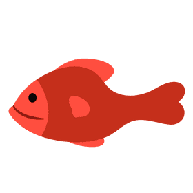 Red fish clipart