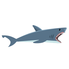 Shark angry clipart