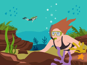 Snorkling vector