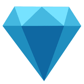 Blue diamond clipart