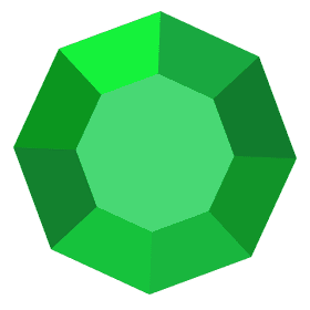 Green sapphire clipart